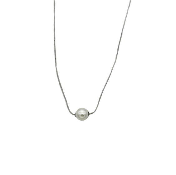 Collana Gioielleria Dossena  Donna in Oro bianco Perla COOR-285-253 - COOR-285-253